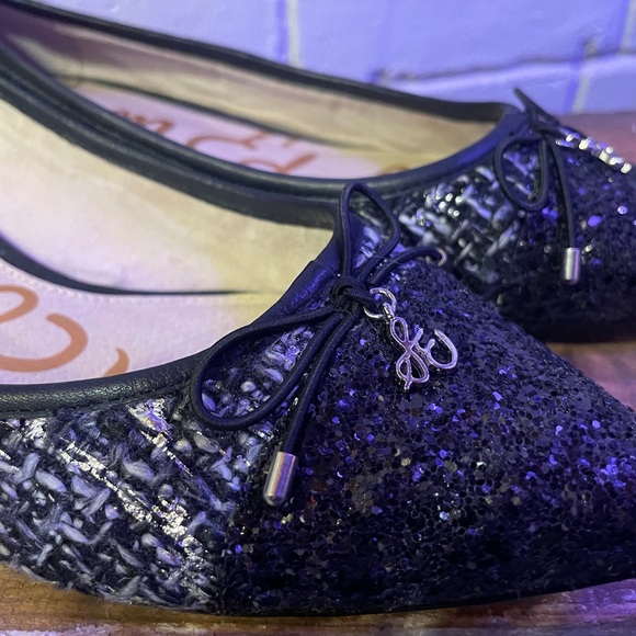Sam Edelman Lilly Glitter Tweed pointed flats Size 8.5 - Picture 4 of 8